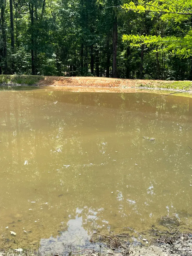 Final grade check on commercial development site in Central Mississippi