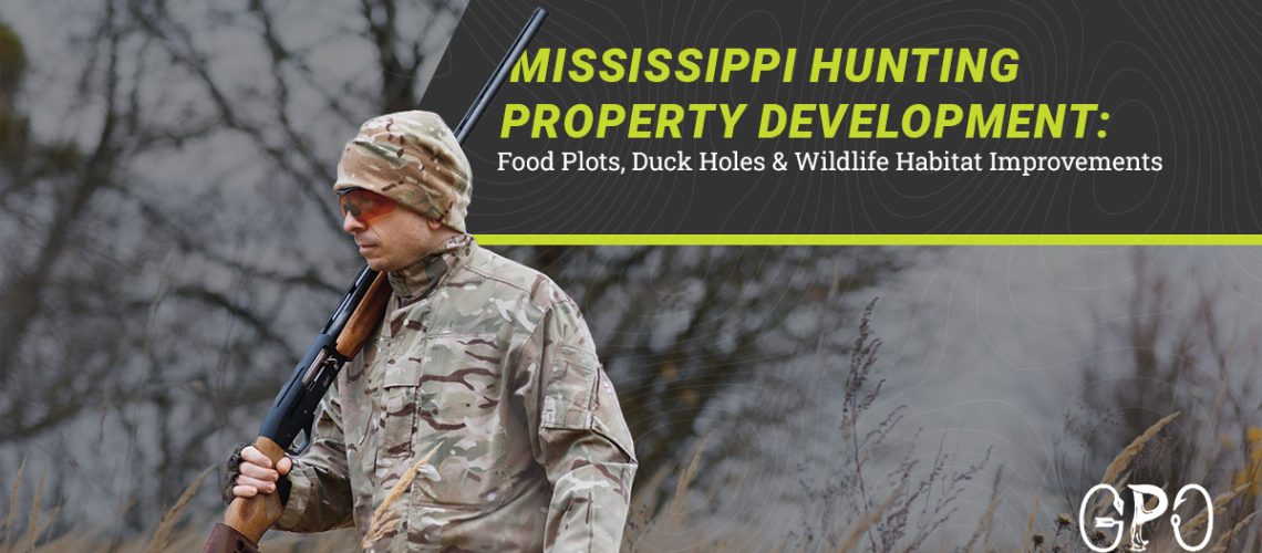 Mississippi hunting property development with food plots, duck holes, and wildlife habitat improvements by Geaux Pro Outdoors